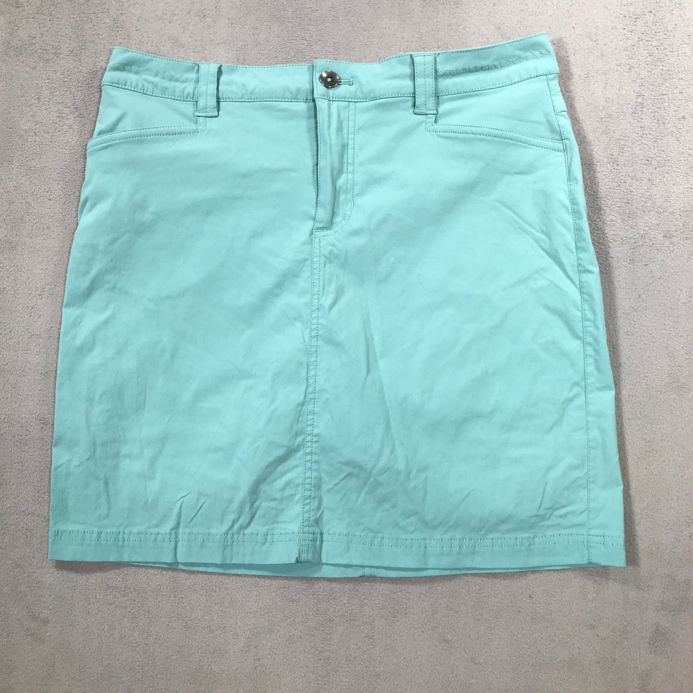 Eddie Bauer Skort Womens 10 Teal Travex Athletic Hiking Outdoor Skirt